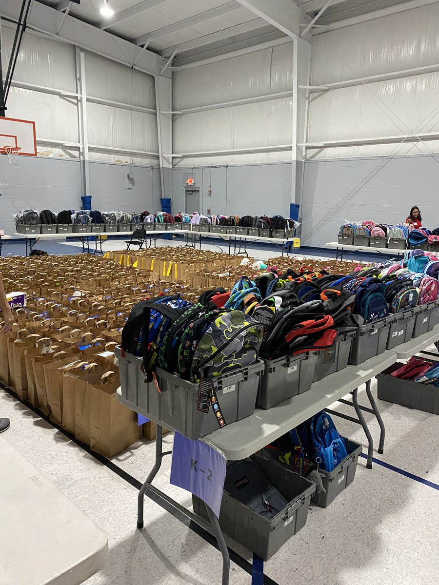 It’s a great day as we get ready for Reach Out Lakota Backpack Day for more than 700 children #WEareLakota #LakotaLODI #ReachOutLakota