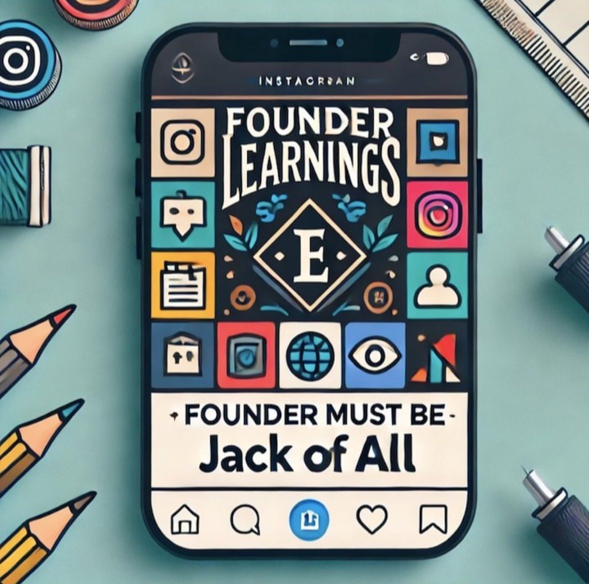 Founder must be a jack of all. Do you agree?

instagram.com/p/C-fFC1iyOn-/…

#Founderlife #startup #Jackofalltrades #BusinessGrowth