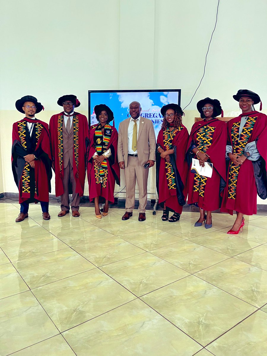 lily_paemka's tweet photo. My #first PhD student @ExornamClaudia from my lab @PaemkaL graduated today! Congrats Dr Claudia Anyigba! She characterized germline and somatic breast cancer genetic risk factors in Ghanaian women. @WACCBIP_UG @UnivofGh @gordon_awandare #WACCBIPis10 #excellence https://t.co/PCy0luOFzP