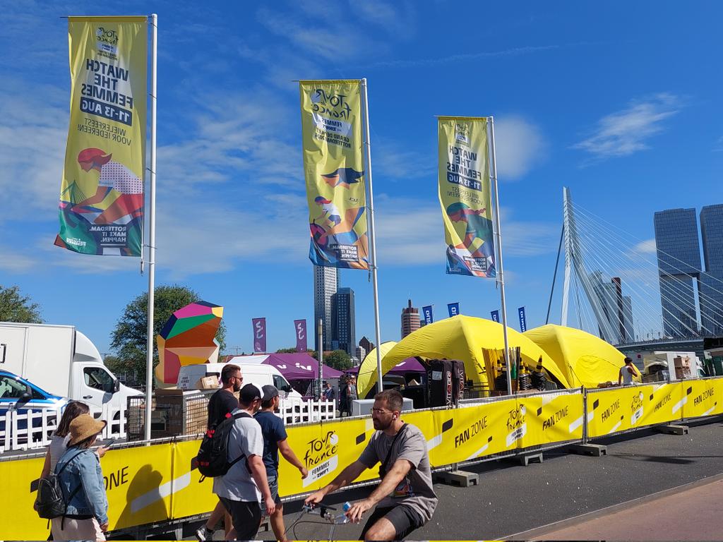 Pour ceux qui auraient été distraits par #Paris2024 il se trame quelque chose au royaume de la petite reine🚴‍♂️🚴‍♀️🚴. J moins 2 du grand départ #Tdff24 à Rotterdam. A vivre en direct sur @francebleusport à partir de lundi 12 août.