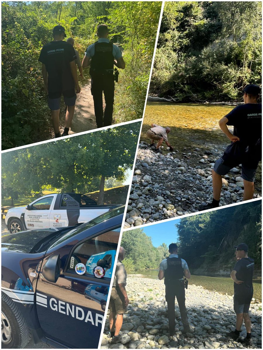 Gendarmerie_074's tweet photo. #DirectLive GARDONS LA PÊCHE 🍑
#Environnement et protection des espèces
Les #gendarmes et gardes pêche d’Alby-sur-Chéran contrôlent les pratiques de pêche. https://t.co/AzG2MglMUx