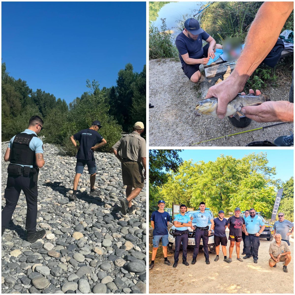 Gendarmerie_074's tweet photo. #DirectLive GARDONS LA PÊCHE 🍑
#Environnement et protection des espèces
Les #gendarmes et gardes pêche d’Alby-sur-Chéran contrôlent les pratiques de pêche. https://t.co/AzG2MglMUx