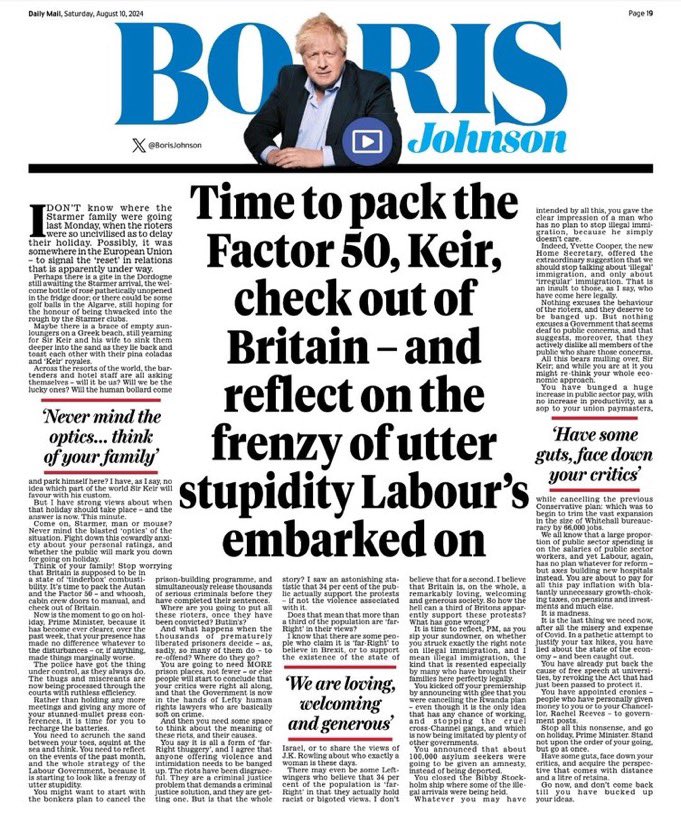 We need you back <a href="/BorisJohnson/">Boris Johnson</a>!