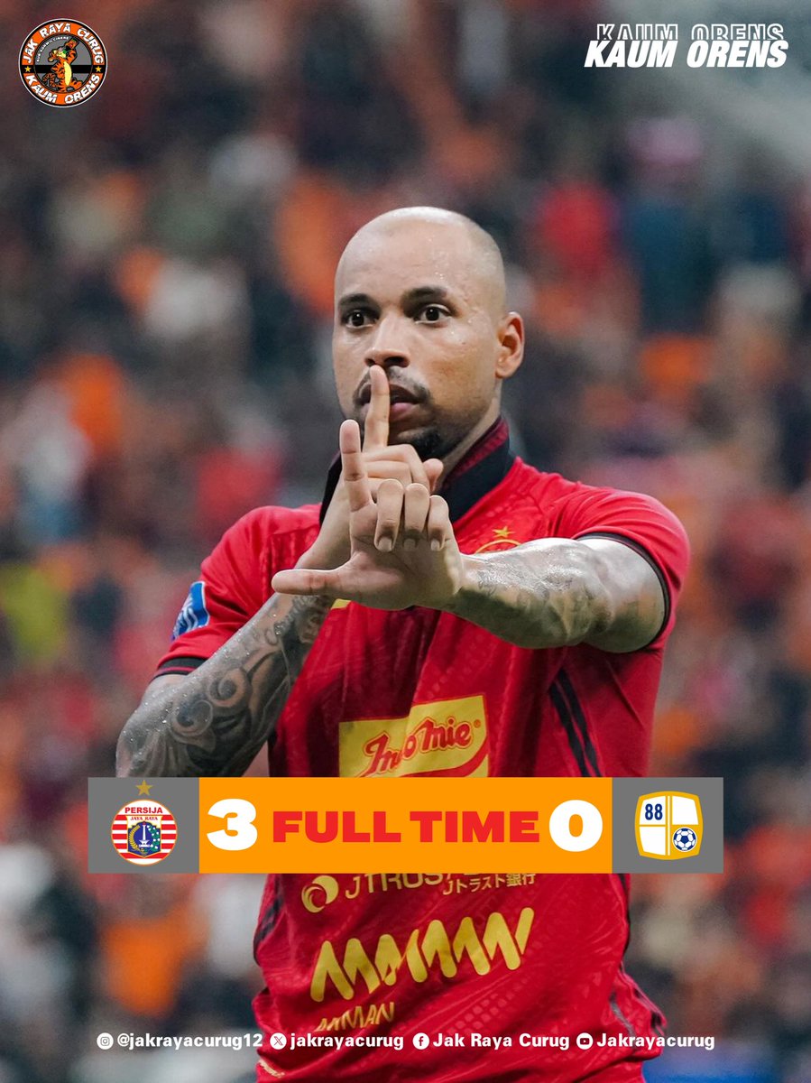 jakrayacurug's tweet photo. Hasil yang memuaskan🐯👆🔥

#jakrayacurug
#KaumOrens
#Persija
#JOP91
#Jakmania
#InfokomJakmania https://t.co/tTgcuddS0B