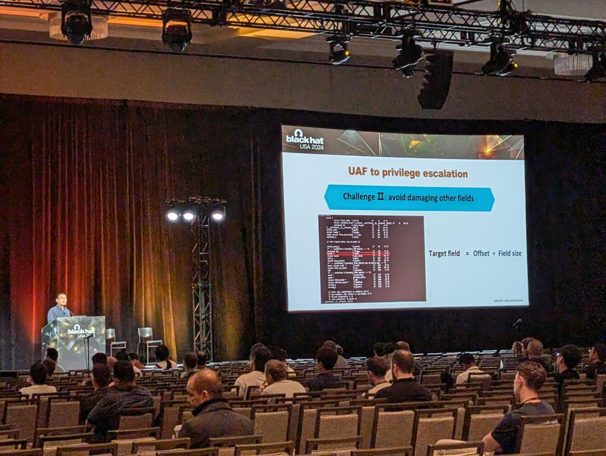 Had a blast at #blackhat2024. Was fun talking about both wireless security and OS kernel exploitation techniques. Happy to have met many new/old friends. As someone who loves attacks, I really enjoyed the conference, especially with 30+min talks with lots of technical details.