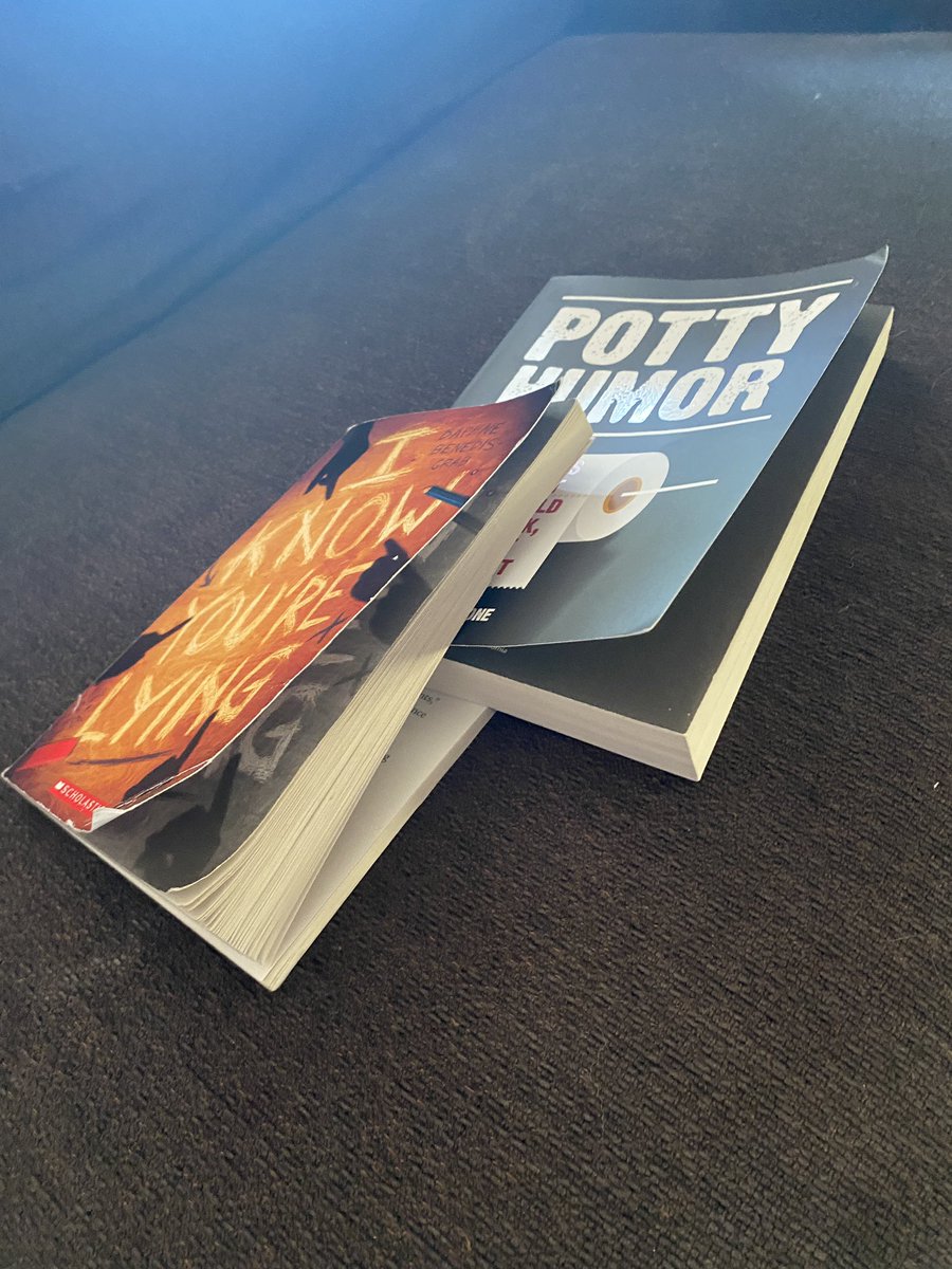 This is my child. Using a book as a bookmark for another book. 🤦🏼‍♀️