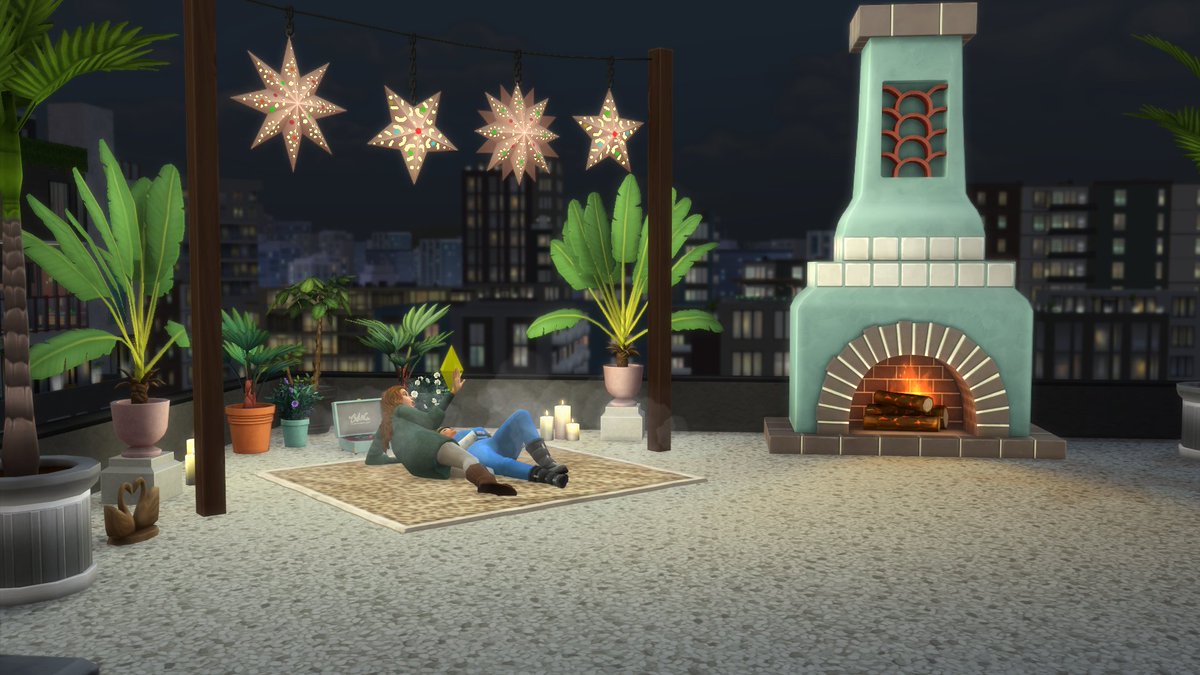 izzymallow's tweet photo. cute lil rooftop date area #TheSims4Lovestruck #TheSims4 https://t.co/rE4yzwjGlE