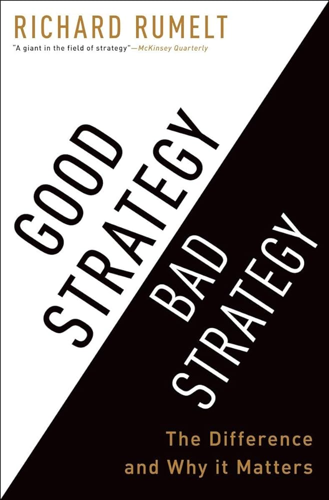 samueljmills's tweet photo. My reading this summer has consisted of diving deep into the waters  🌊 of clear &amp; good business strategy vs the murky puddles of stagnate goals dressed up to be strategy. @RRumelt's classic business 📖 on the topic, Good Strategy / Bad Strategy is pure gold. 🧵 1/3 https://t.co/lrWwVhkZMv