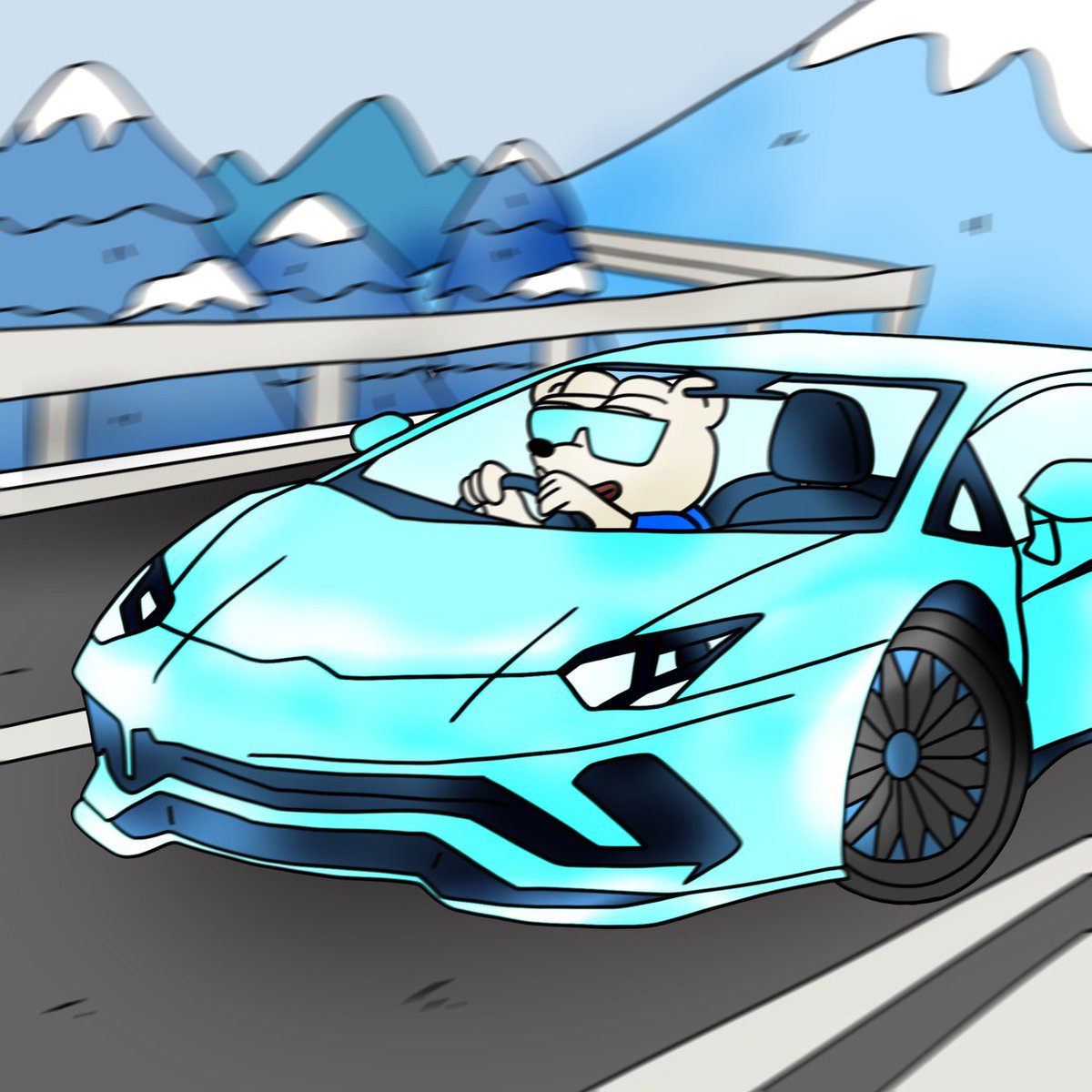 bitch, I’m a polar bear with no opposable thumbs…of course I can handle icy conditions in the ‘rari!

$FROSTY