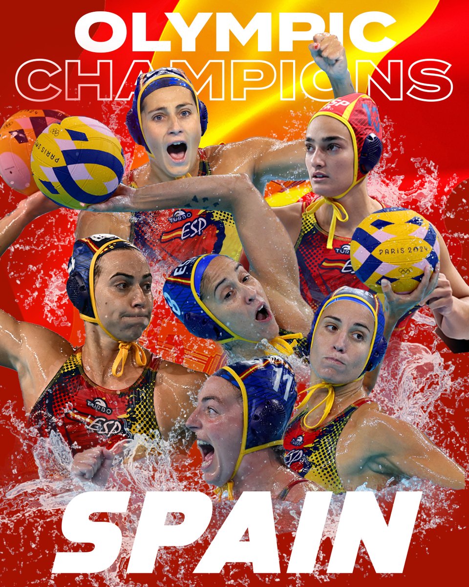 🥇 🇪🇸Team Spain #waterpolo #Paris2024