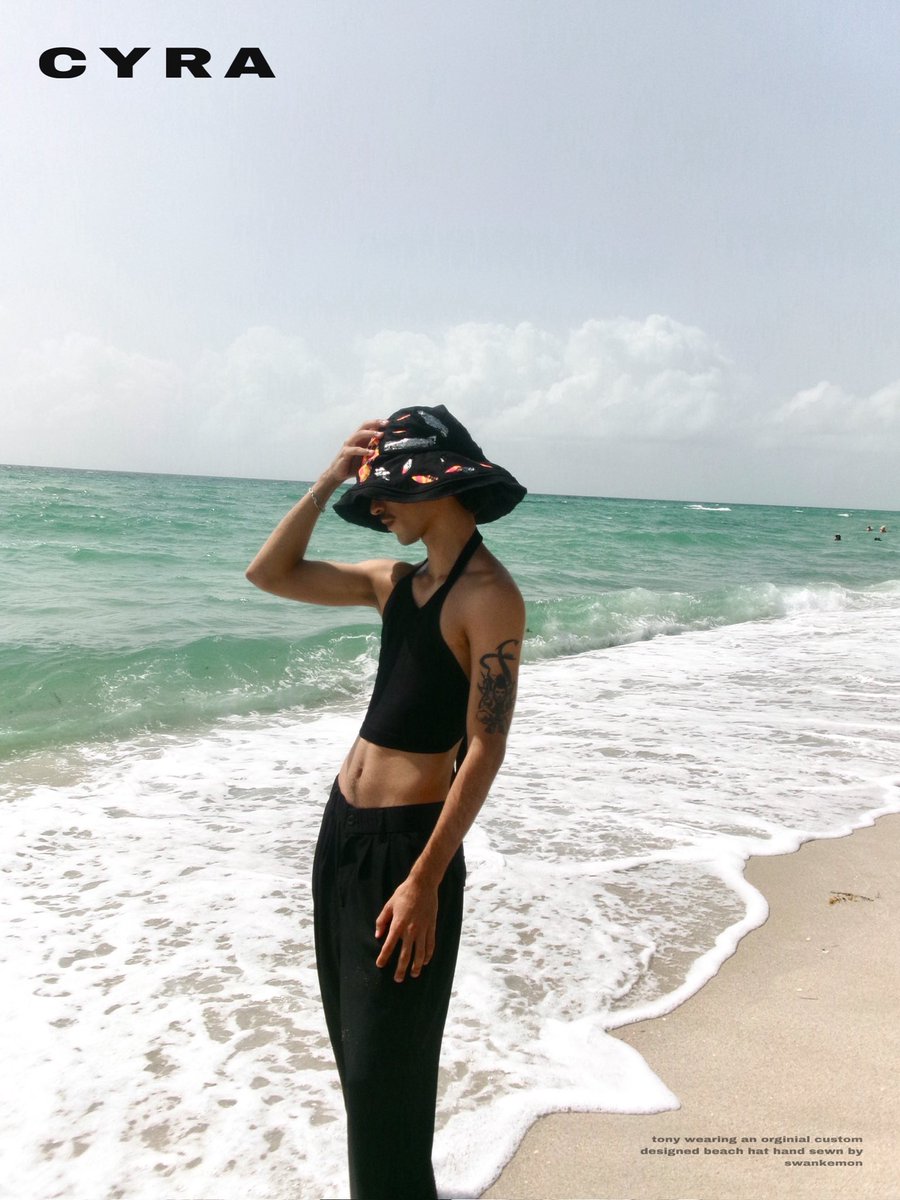 swankemon's tweet image. cyra beach hat available now