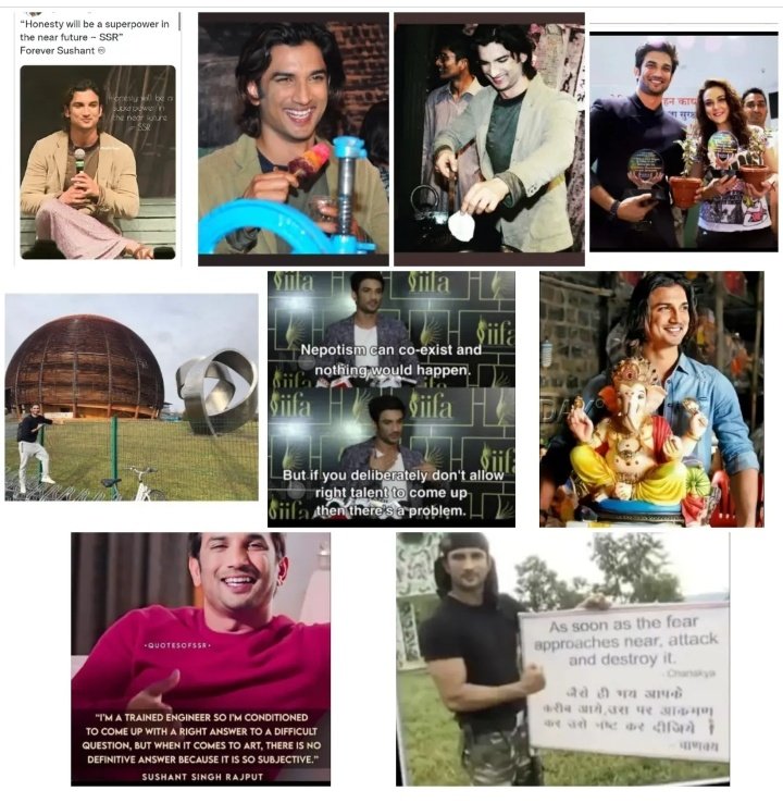 BanasreeDhar1's tweet image. Smile Like Sushant
🌸SMILE more OFTEN,
LISTEN 2 UR HEART more OFTEN,
LET d WORLD in &amp;amp;
U will FLY &amp;amp; OFTEN,
THEY would MISTAKE U
4 d SKY.
#selfmusing 💖
@itsSSR 🦋
🌸SSR CATALYST 4 POSITIVE
CHANGE🔱🕉️
@withoutthemind @divinemitz
@narendramodi
#SushantSinghRajput𓃵
#BoycottBollywood