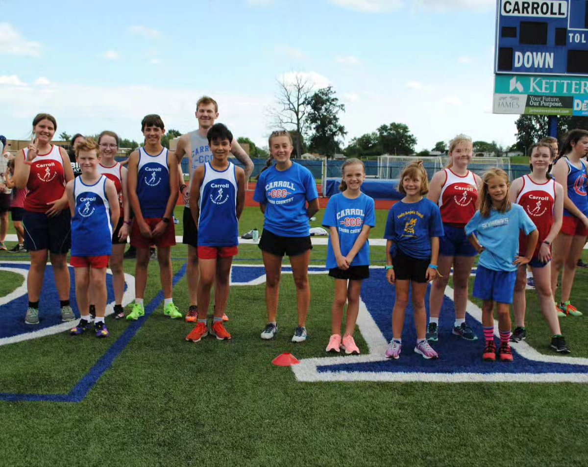 PatriotsXC's tweet photo. 🚨47th Annual "Mark Gerhard" Carroll XC Alumni Race! 
🚨Today (Sat, Aug. 10th)
🚨5:30pm Start Time (2 Mile Race Starts and Finishes in Carroll Stadium)
🚨Open to Anyone to Race or Watch
🚨Cookout in Cafeteria After
@CarrollAthDept @carrollpatriots @Steven_Wright_ @gclcoedsports https://t.co/t7lhXSf2OH