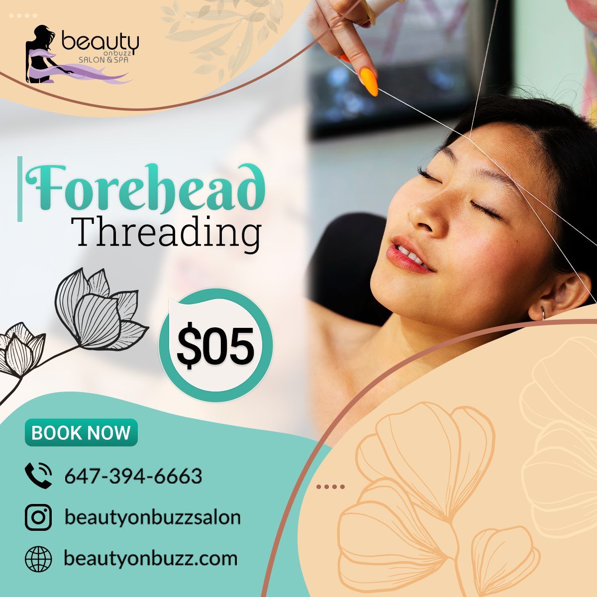 beautyonbuzz's tweet image. Achieve flawless brows with forehead threading at BeautyOnBuzz Spa &amp;amp; Salon! Book your session today. ✨
.
Visit: buff.ly/3oY1ZtG
Call: 647-394-6663
Location: buff.ly/3PmjXkf
.
#BeautyOnBuzz #ForeheadThreading #FlawlessBrows