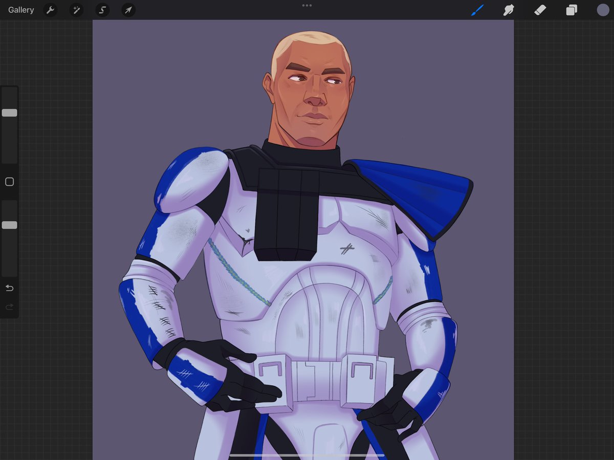 CaramelCorgi's tweet image. Trying to get back into drawing

#starwars #captainrex