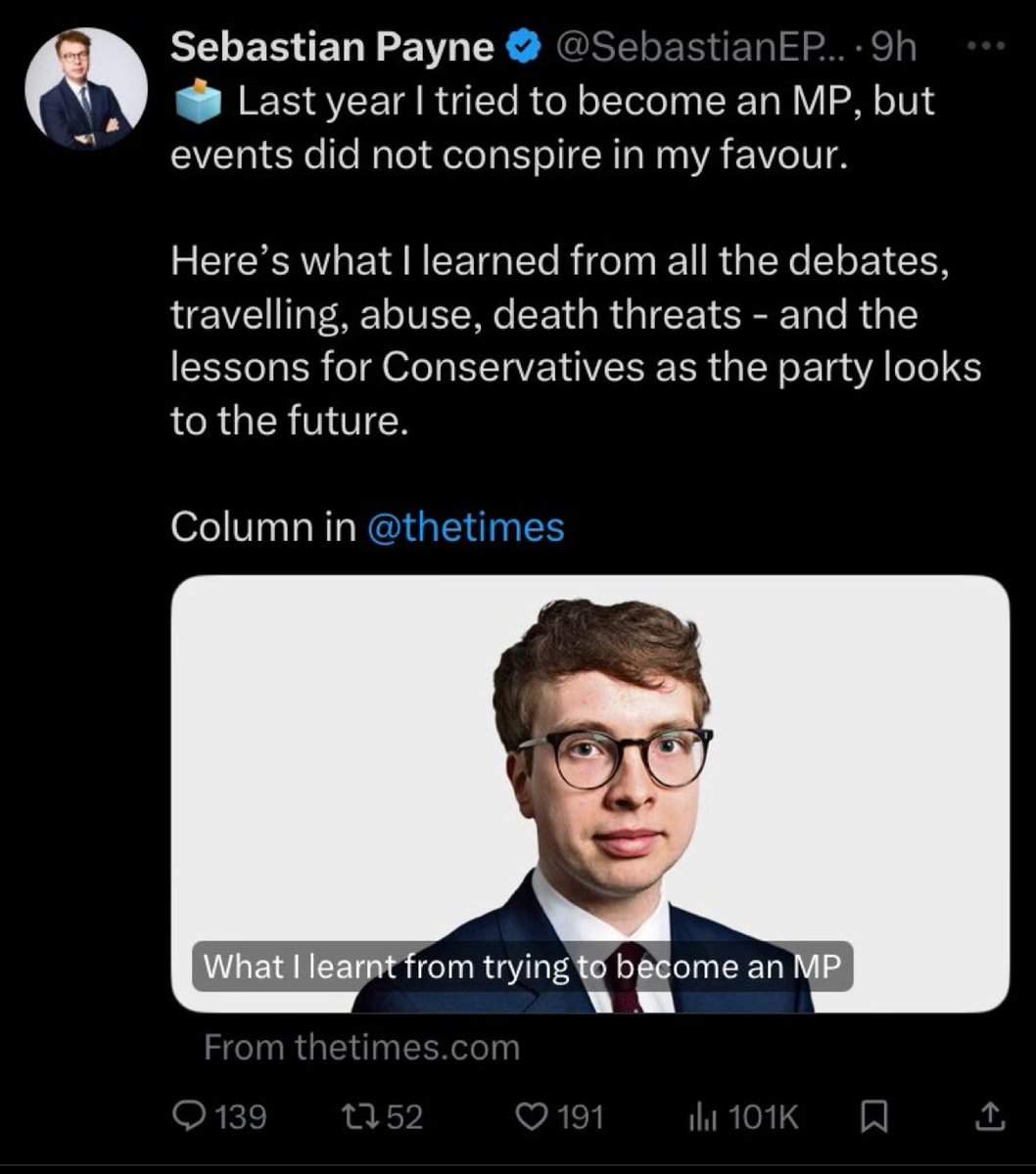 GrafhamVillage's tweet photo. What he learned? That he’s even too weird for the fucking Tories… https://t.co/QG1zBod0hW