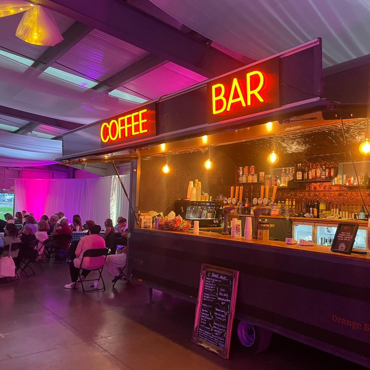 Need a coffee bar for your event? The Dog &amp; Swan, is so much more than just a bar! Perfect for festivals, community &amp; sporting events, this Bar has been refurbished to a high spec, &amp; can be fully branded for you!

#FestivalBars #MobileBarOperators #BarHire #MobileCoffeeBar