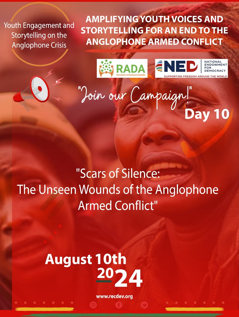 Recdefcameroon's tweet image. Happy Weekend,Fam! It's Day 10 of our campaign, and we’re sharing the untold story of a young girl affected by the Anglophone Armed Conflict.The impact of this conflict on the community is profound, and it's time to seek peace. Read her story: recdev.org/never-the-same…
#EAC #Wewant