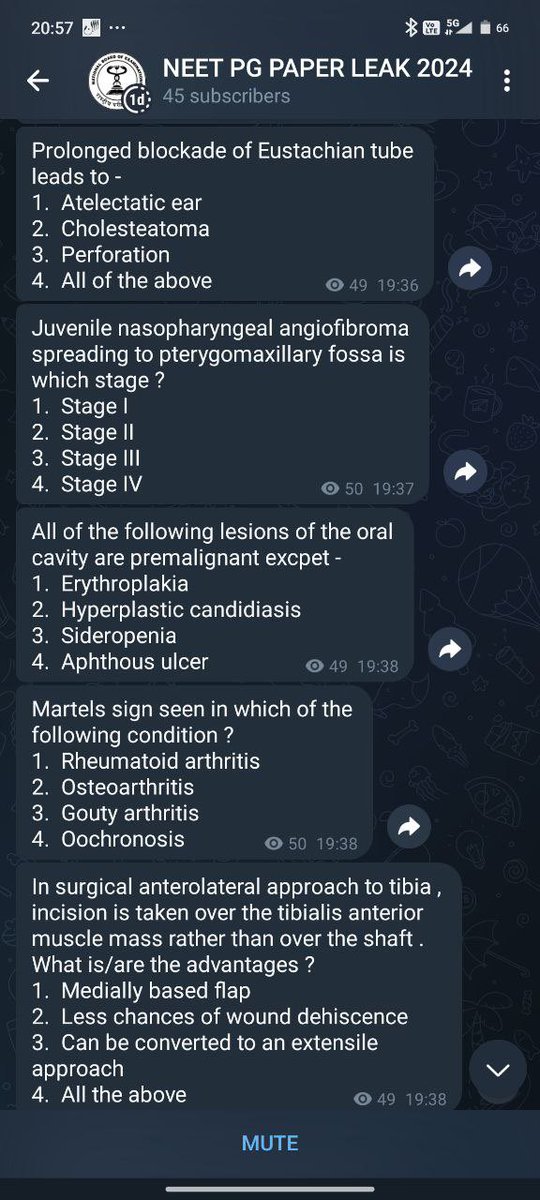 drwhowrites's tweet photo. Its circulating on telegram, are we having dejavu of #NEETUG ? 
Is #NEETPG2024 under health ministry of @JPNadda @NMC_IND @NbeIndia been leaked? 
@RahulGandhi @ShashiTharoor @PTI_News @aajtak @ravishndtv @nabilajamal_ @Milan_reports https://t.co/pvnlnoGlou
