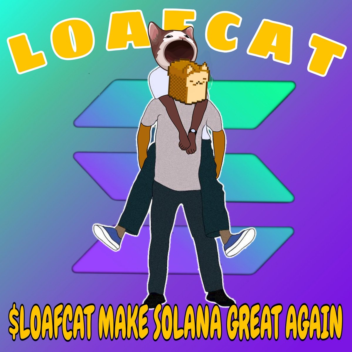 Carlalausen's tweet photo. @LoafCatHQ @POPCATSOLANA @MewsWorld @chonkycom MY ENTRY MEME @LoafCatHQ 
#loafcat #solana 
tag :
@cupayhuo 
@RichTwila68925 

#LOAFCAT https://t.co/vqvYIkAiY1
