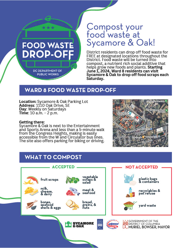 DCDPW's tweet photo. "🍎🥕 Heads up, composters! Today's Food Waste Drop-off at Sycamore and Oak will be wrapping up early at 1 PM. Swing by before the clock runs out! ♻️🌱 #CompostCrew #WasteNot #SustainableLiving" https://t.co/1clRHGpnQF