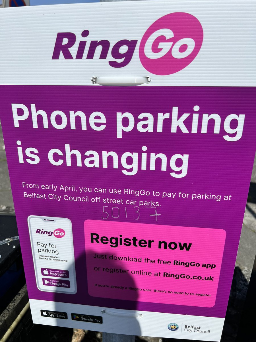 And this is how you find out the car park number <a href="/RingGo_parking/">RingGo</a> surely it shouldn’t be hand written on a temporary sign #amateurish