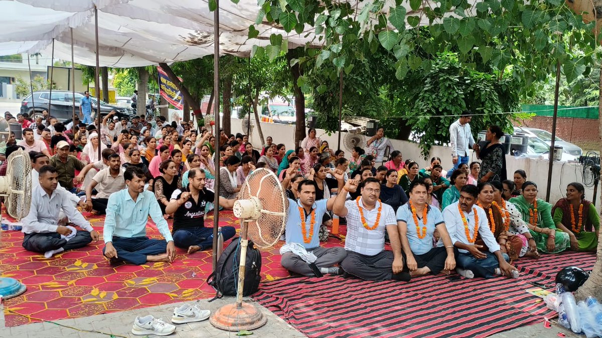 Haryana NHM Karamchari Sangh Karnal tweet media
