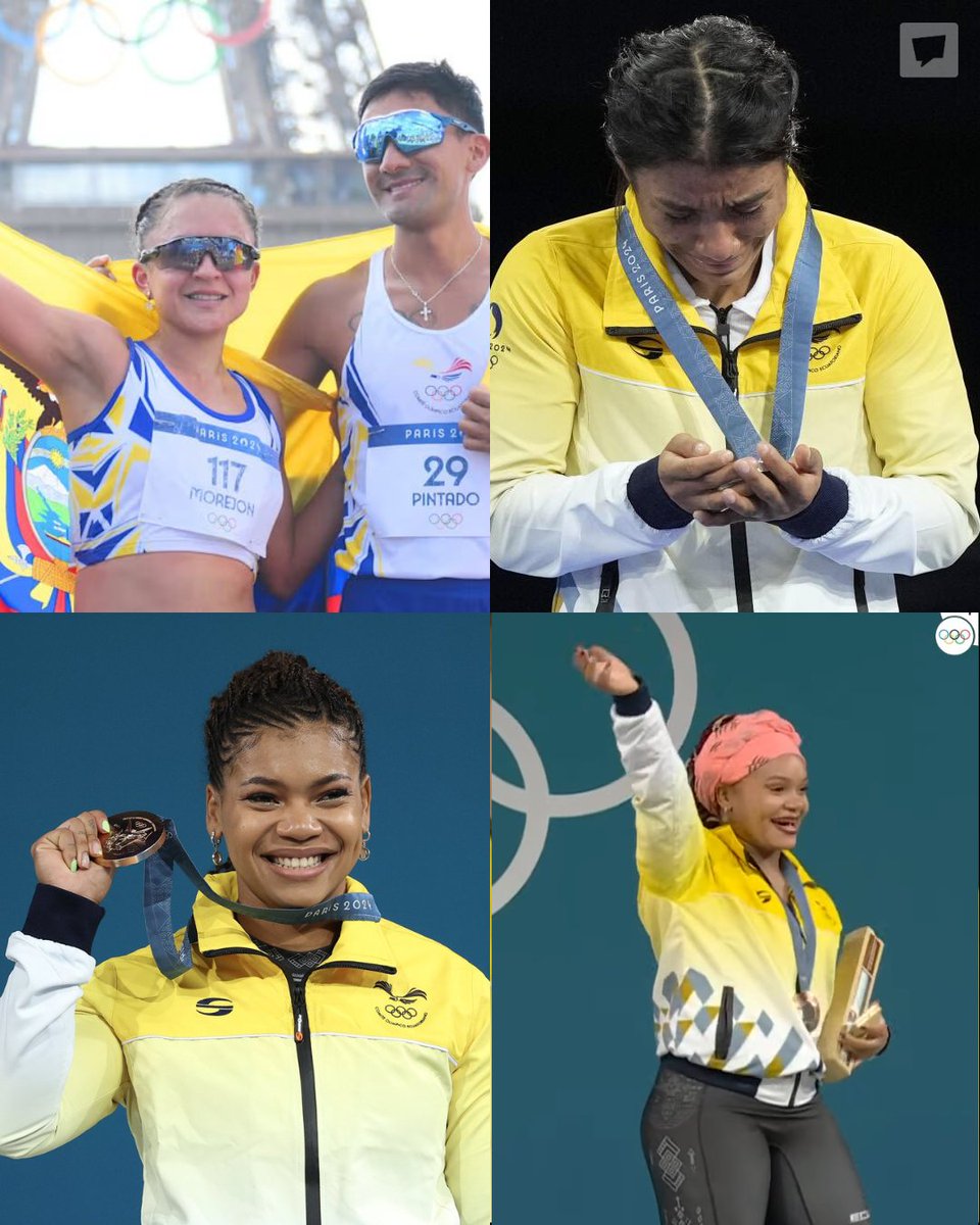 VIVIR CON GRANDEZA
¡GRACIAS MUCHACHOS!

1 de agosto: Daniel Pintado 🥇
7 de agosto: Morejon -Pintado 🥈
8 de agosto: Lucia Yepez 🥈
9 de agosto: Angie Palacios 🥉
10 de agosto: Neisi Dajomes 🥉