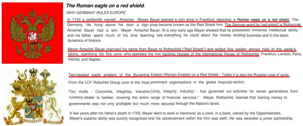 megafenix64's tweet photo. The document summarizes the origins and rise of the Rothschild banking dynasty
https://t.co/wgeIi4FA1e
#Moses #Bauer #emblem #Rothschild #Ashkenazi #banks #fremasonry #marriage #Sephardi #Sassoon #dinasty #jews #HSBC #Opium #China #Mao #kaifeng #WJC #World #Jewish #Congress https://t.co/C36uhfGuTm