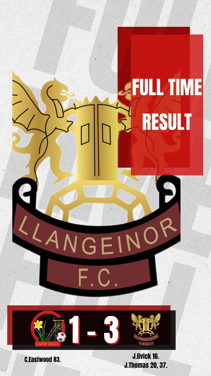 LlangeinorFC's tweet image. 𝗠𝗮𝘁𝗰𝗵 𝗥𝗲𝘀𝘂𝗹𝘁

Llangeinor claimed bragging rights in what was a feisty local derby. 3 big points to start the season off! 

Full focus continues ready for next weekend league match against @sullysportsfc 🤝

#UppaLlan 🔴⚫️