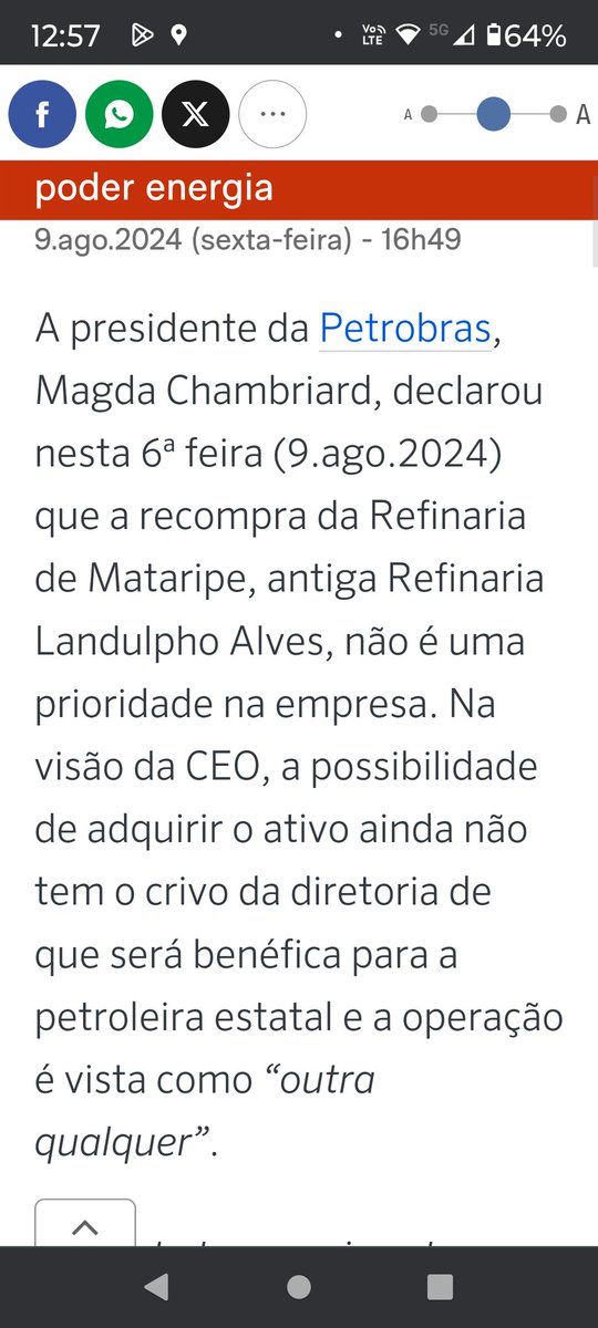Erickgold's tweet photo. Veja isso @costa_rui @Jeronimoba13 @LulaOficial @ptbahia @ptbrasil @PTnoSenado @PTnaCamara @CUT_Brasil @SindipetroBahia Enquanto o povo baiano almeja a retomada, vem a Madame Magda e lança uma bomba dessa na cara do povo da Bahia; ela está jogando contra o povo baiano, só pode!! https://t.co/TmgGBUkeBK