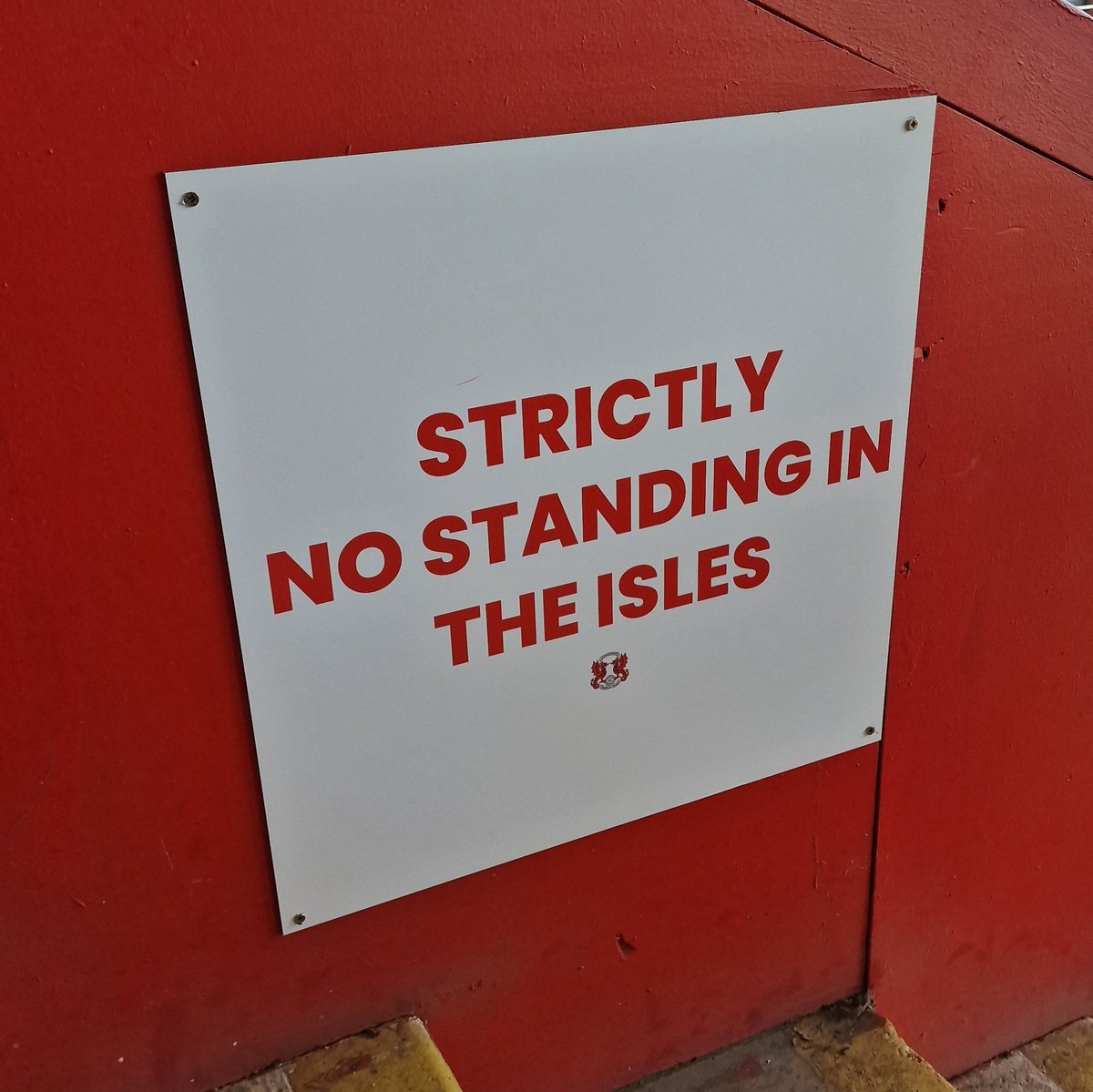 Some new signage up in the away end at Leyton Orient this season