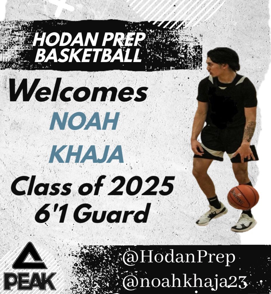 I am excited to announce the committment of 6’1 guard <a href="/NoahKhaja23/">Noah Khaja</a> to our <a href="/HodanPREP/">HodanPREP</a> basketball family. Ready to put in work for the 2024-2025 season!! 
#TeamPeak