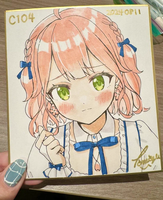 #C104 で頒布予定のカラー色紙!完成 