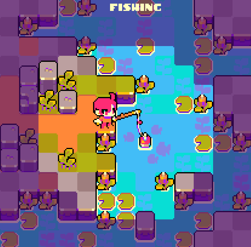 Cave fishing / mockup / wip
#pixelart