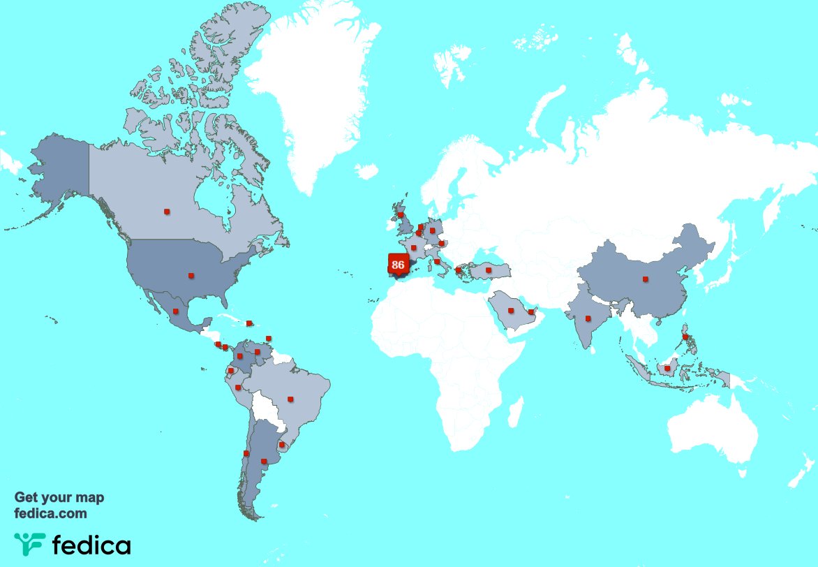 Muchas gracias a nuestros 1 nuevos seguidores desde India durante la última semana. fedica.com/!epdmsocyr