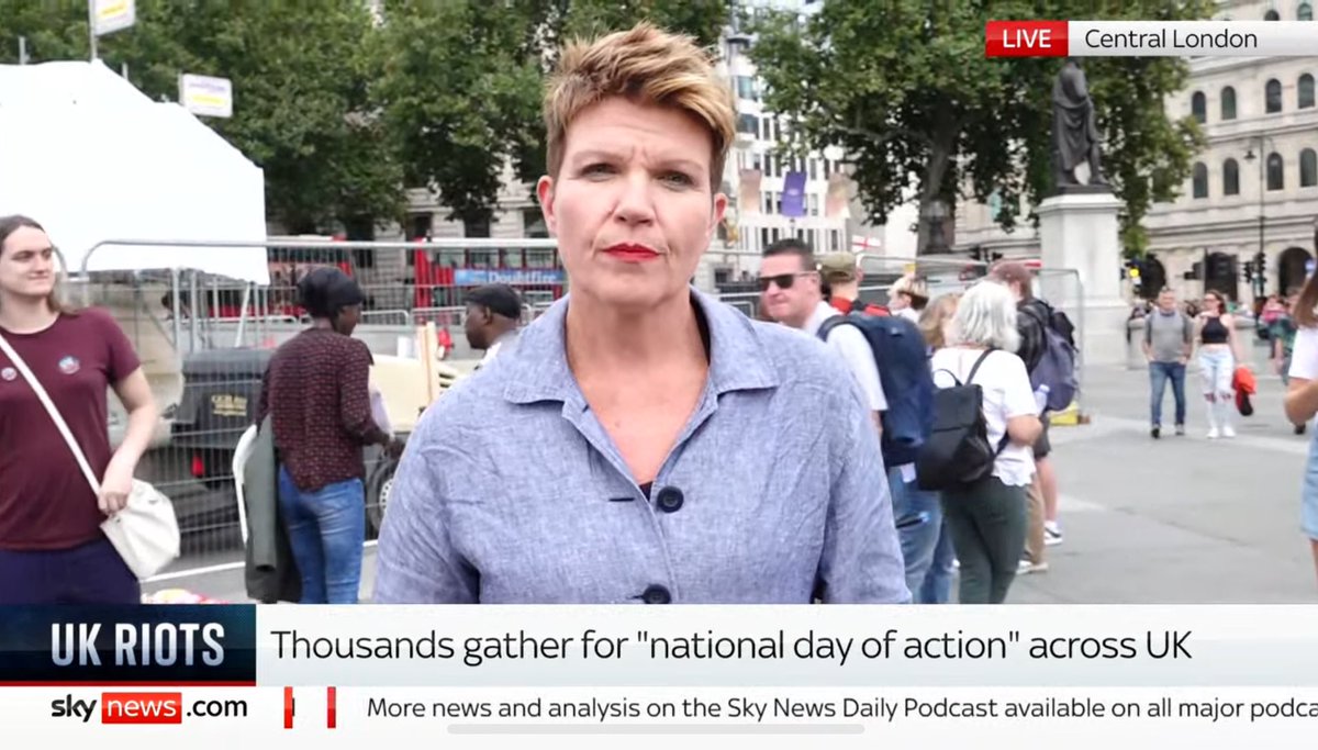 Her Imperial Majesty was proud today to join in the protest in Central London against racism and hatred in the United Kingdom

#StandUpToRacism | #Cycoldia | #SkyNews