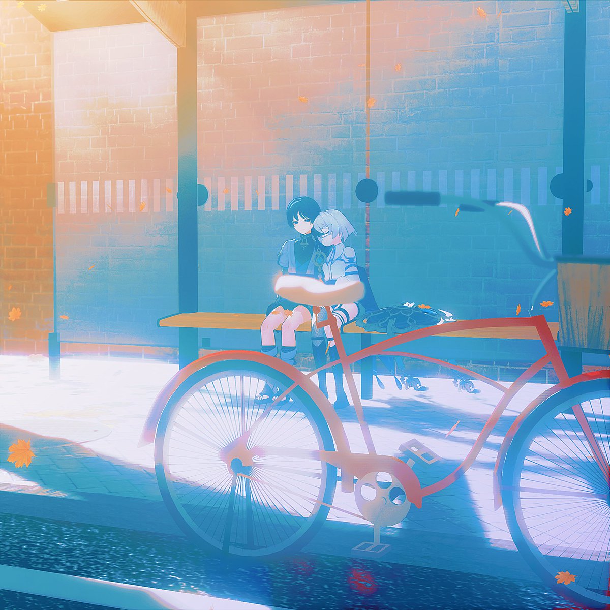 ReRain_yu's tweet photo. #Genshinoc #Genshinyume #ocart #Ocxcanon #ColorlessRaindrops #genshinsona #MMD https://t.co/laoM1UzfXK