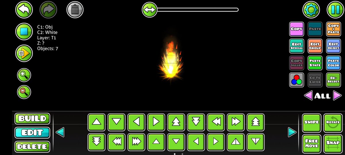 Cool lil fire thing using 7 particles