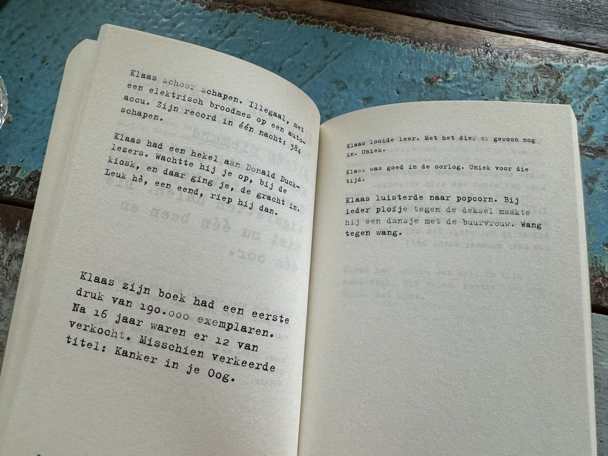 dijkshoorn's tweet image. Paar blz uit ‘Klaas’. Uitgegeven in 2013. Nog lastig te krijgen geloof ik. #klaas