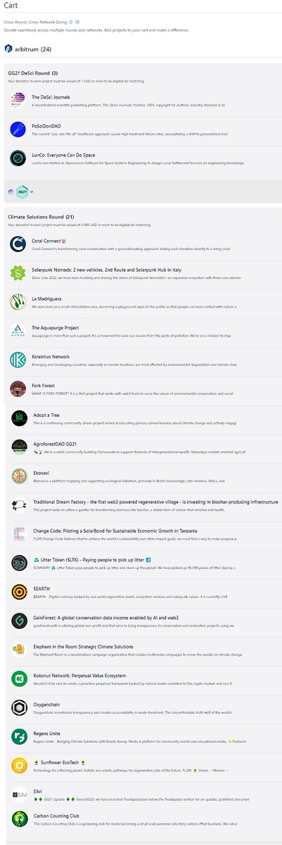 ents_foundation's tweet photo. We didn't make it to Climate round this #gg21 @gitcoin round, though there are AMAZING projects still. And we did make it to #realworldbuilders here:
https://t.co/4PJ1EQzLdo
Here is our first contribution set:
@DeSciJournal @PoSciDonDAO @LunCoSim
https://t.co/CnkOFspIIn https://t.co/nLtsGm4zxL