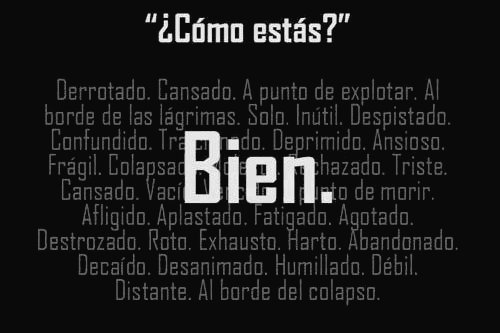 "¿Cómo estás? "🖤