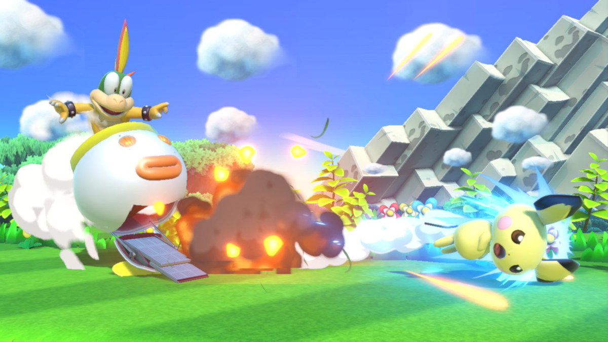 GoldRainbowMari's tweet photo. Lemmy found a Pichu during his travel. He decides to train and have some fun with Pichu.
Lemmy's journey is going to be so much fun with Pichu.
Happy Lemmy Day, everyone!
#LemmyKoopa #LemmyKoopaDay #KoopaWeek #KoopaWeek2024 https://t.co/kakHXniqfG