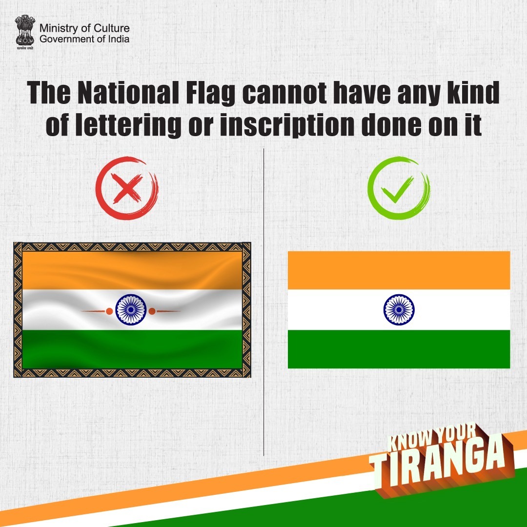 airnewsalerts's tweet photo. With #HarGharTiranga🇮🇳 enthusiasm in full swing, check do's and don'ts on the correct way to hoist of our National Flag.

Fly the Tricolour at home from 9-15th August and be part of this nationwide celebration.  

#HarGharTiranga https://t.co/FNZuO7QLo1