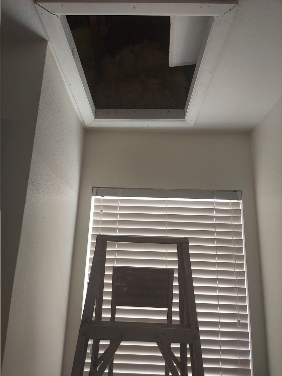 AC drain line is clogged. Please excuse me while I experience the joy's of home ownership in a 140 degree attic.