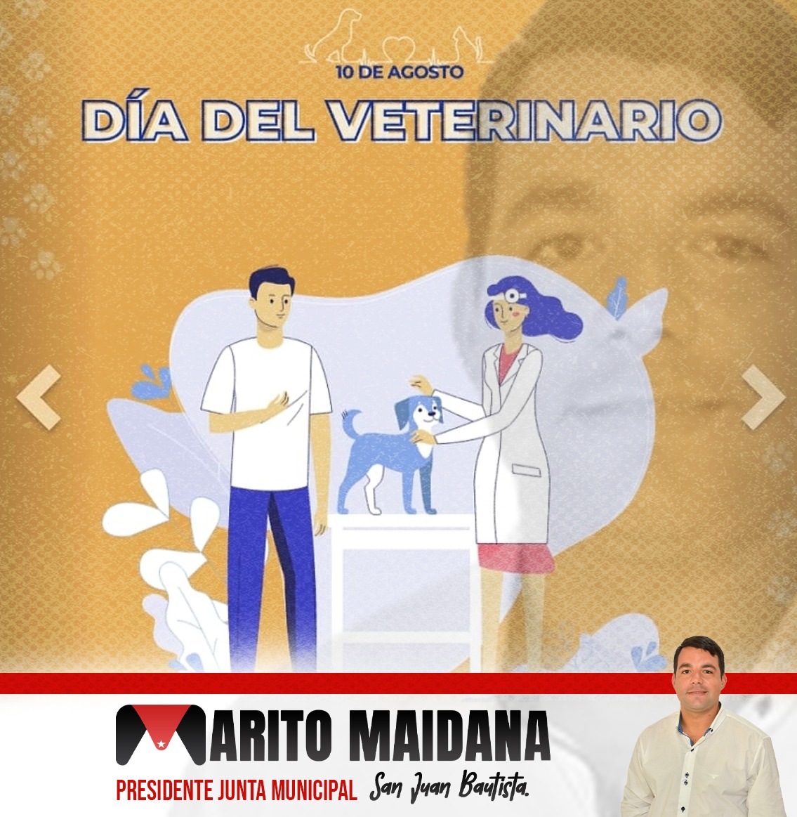 ¡FELIZ DÍA A TODOS LOS MÉDICOS VETERINARIOS!👨‍⚕ Hoy celebramos en Paraguay el Día del Veterinario 🐈‍⬛😻🪱🐮 ¡Saludamos a todas las personas que ejercen esta loable profesión! 🎁  #DíadelVeterinario

#SomosProtagonistas 💪🇵🇾