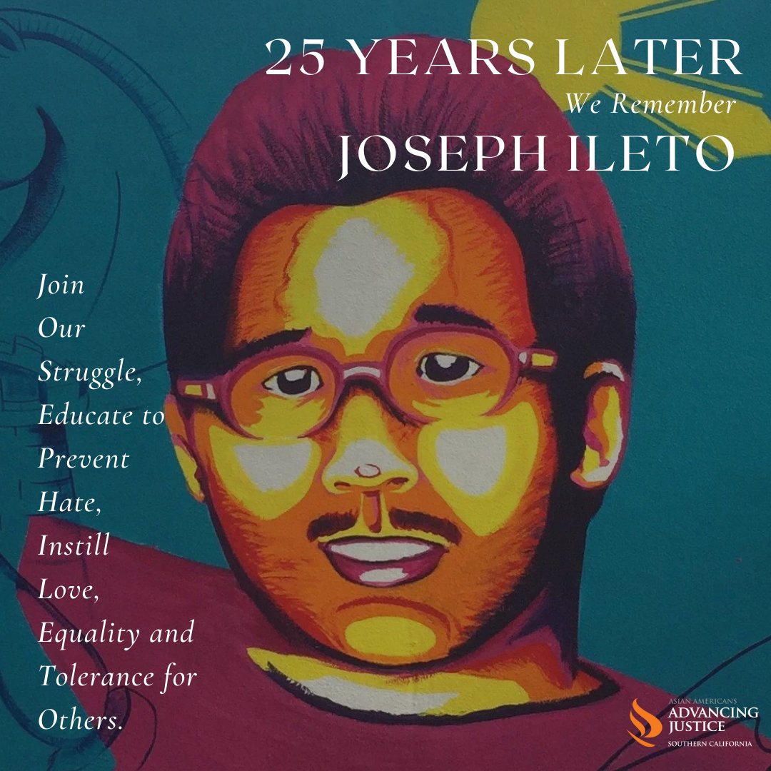 ajsocal_'s tweet photo. Today, we remember Joseph Ileto. ๐๏ธ
25 years ago, Joseph Ileto was a #FilipinoAmerican postal carrier who was shot & killed by an avowed white supremacist in 1999 in Los Angeles. #AJSOCAL assisted the Ileto family with emotional, financial, and legal needs. #StopAAPIHate https://t.co/sBeaEjMJne