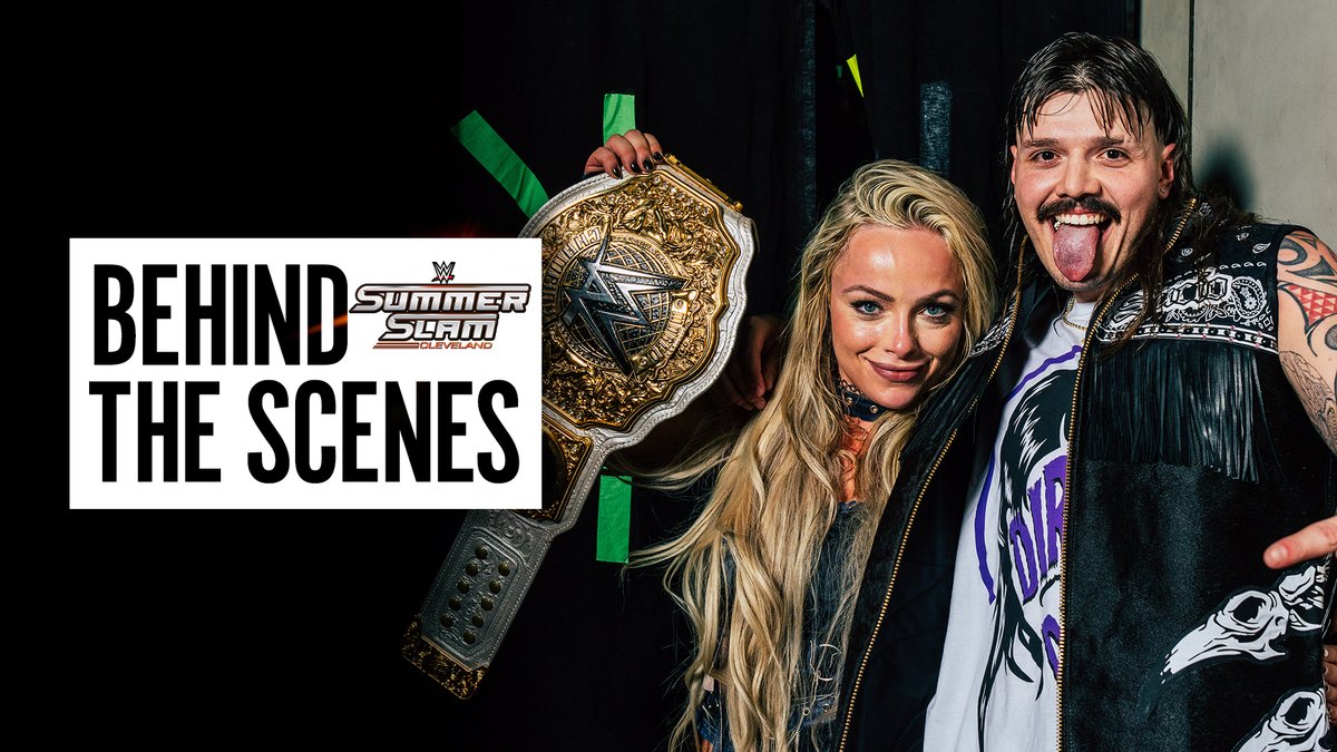 WWE's tweet photo. Get a closer look beyond the action as Women's World Champion @YaOnlyLivvOnce and @RheaRipley_WWE prepare for their emotional #SummerSlam match, including the shocking aftermath.

▶️: https://t.co/PzA98ltMGu https://t.co/iqGuuJH7RN