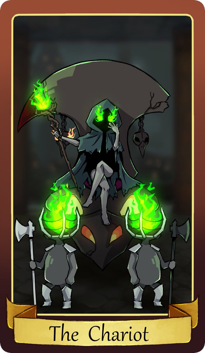ElesDecroisa's tweet photo. I am redrawing my finished Slay the Spire tarot cards in my simpler art style, and also finishing the rest of the Major Arcana deck.
This is the redraw of Part 1: Progressive Cards.
#SlaytheSpire #tarot https://t.co/VrrJcpQb4G