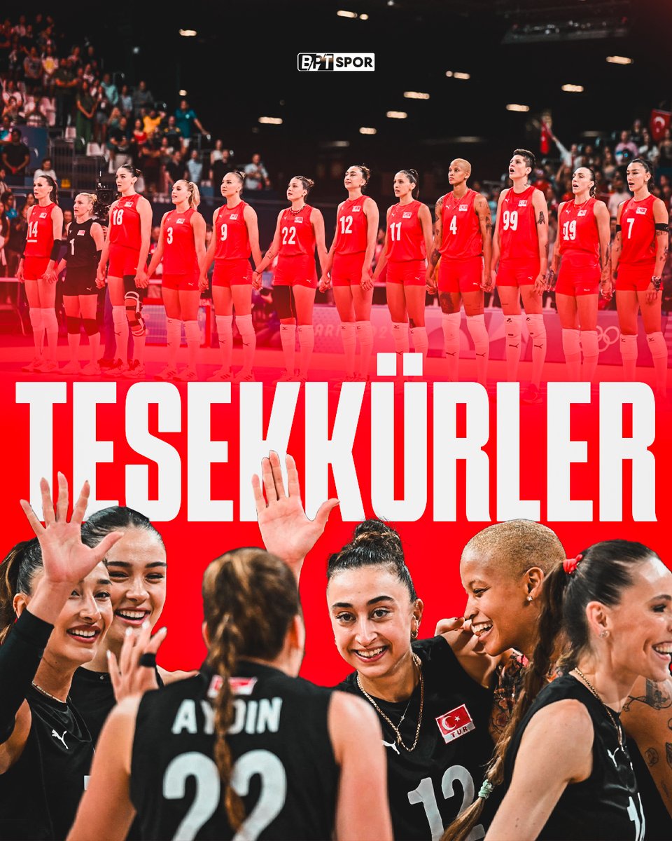 SİZİNLE GURUR DUYUYORUZ! 👏

Filenin Sultanları, Paris 2024 Olimpiyat Oyunları Bronz Madalya maçında Brezilya’ya 3-1 kaybederek dördüncü oldu. 🇹🇷